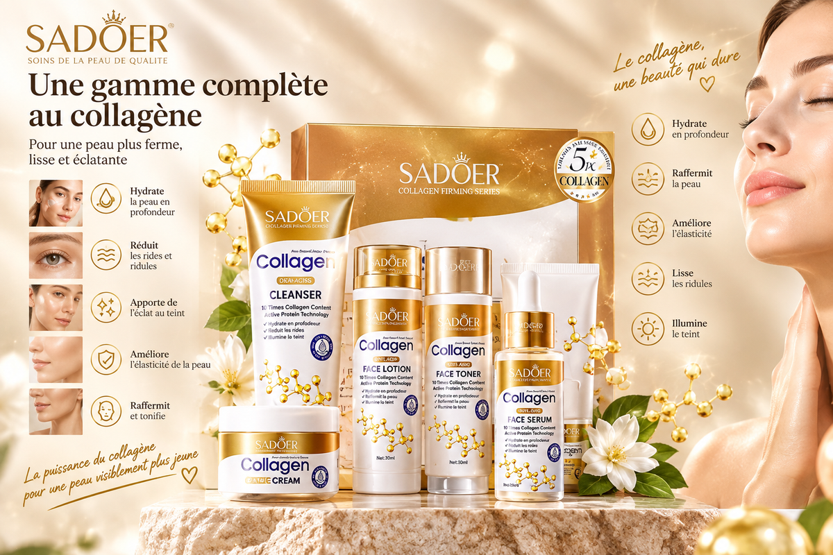 SADOER - Gamme au collagène, Crème, Brume & Soins Visage